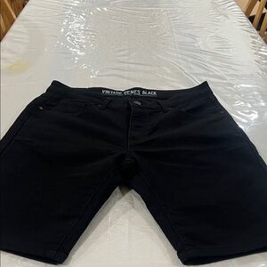 Men's Black Jean Shorts
